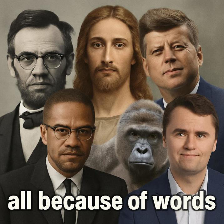 all because of words