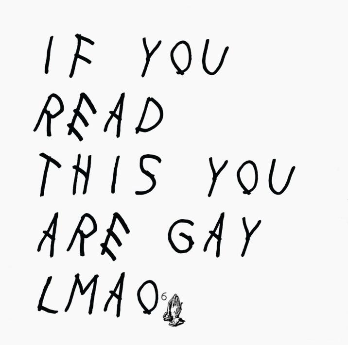 A parody of a Drake album cover.