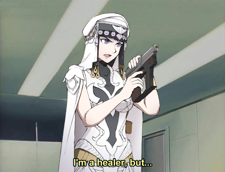 Nuns in the new Fire Emblem will have guns for some reason.

They can also punch you in the face.