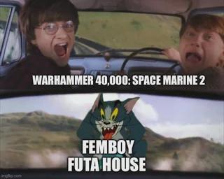WARHAMMER 40,000: SPACE MARINE 2 FEMBOY FUTA HOUSE