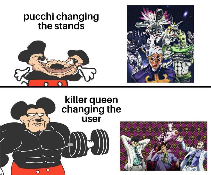 pucchi changing the stands killer queen changing the user ACICACT ACTBL