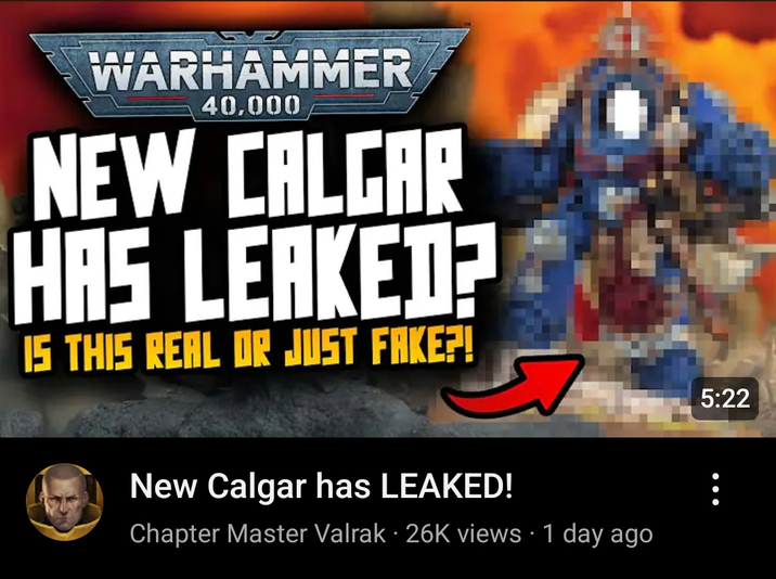 WARHAMMER 40,000 NEW CALGAR HAS LEAKED? IS THIS REAL OR JUST FAKE?! New Calgar has LEAKED! . Chapter Master Valrak · 26K views 1 day ago 5:22