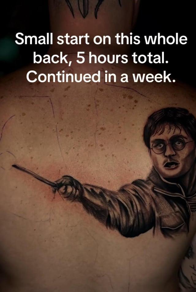 Small start on this whole back, 5 hours total. Continued in a week.