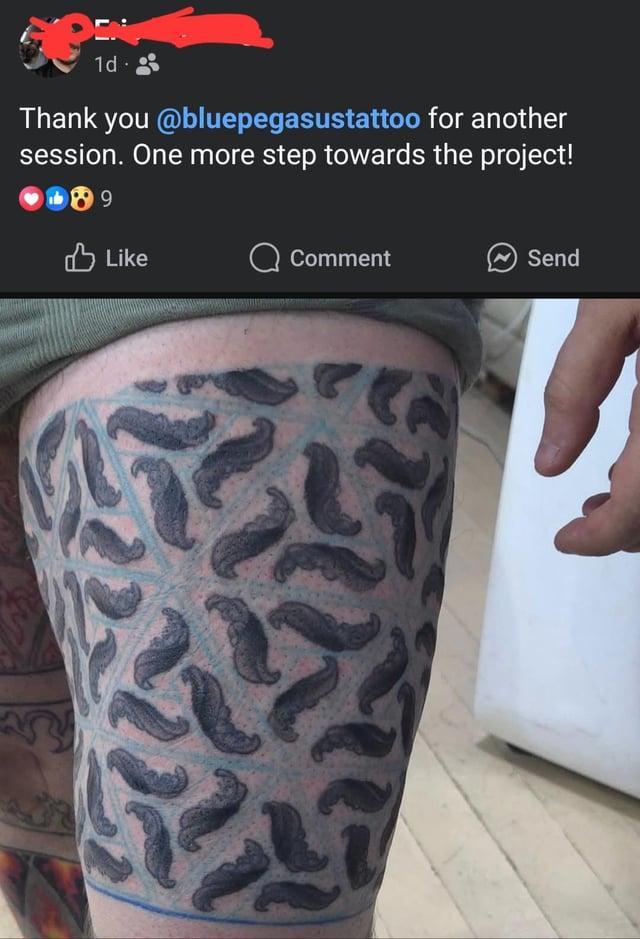 1d. Thank you @bluepegasustattoo for another session. One more step towards the project! 89 Like Comment Send