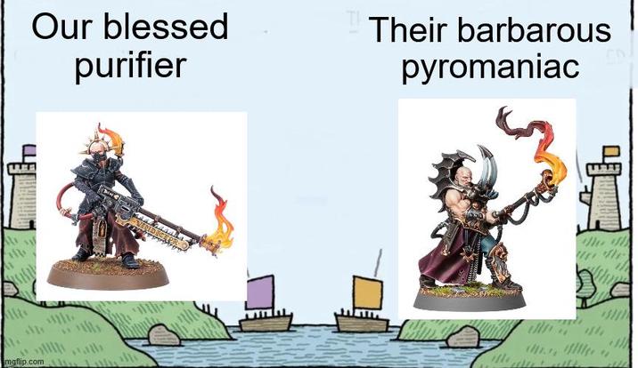 Our blessed purifier mgflip.com\ Their barbarous pyromaniac fle