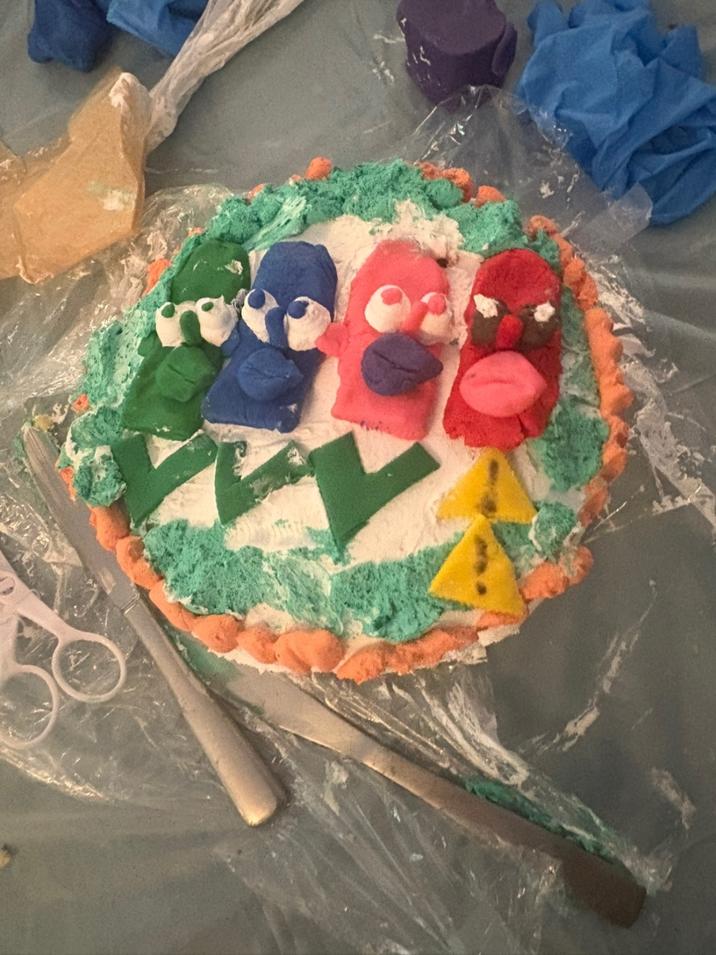Homer Forehead Cake A cake referencing the big forehead Homer meme.