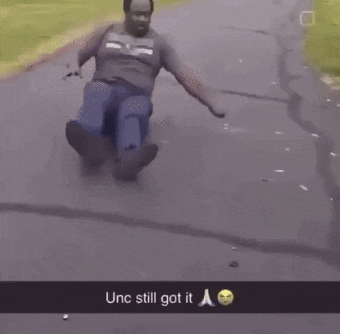 The low quality reaction "GIF":https://knowyourmeme.com/memes/cultures/gif of the Unc Still Got It "viral video":https://knowyourmeme.com/memes/viral-videos.