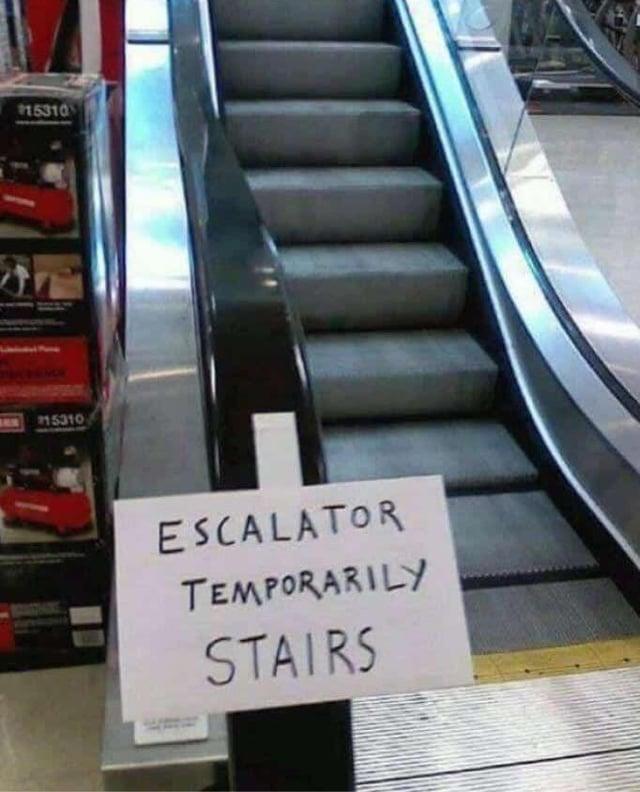 15310 115310 ESCALATOR TEMPORARILY STAIRS