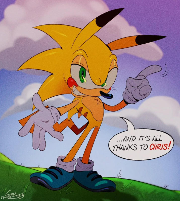 ...AND IT'S ALL THANKS TO CHRIS!