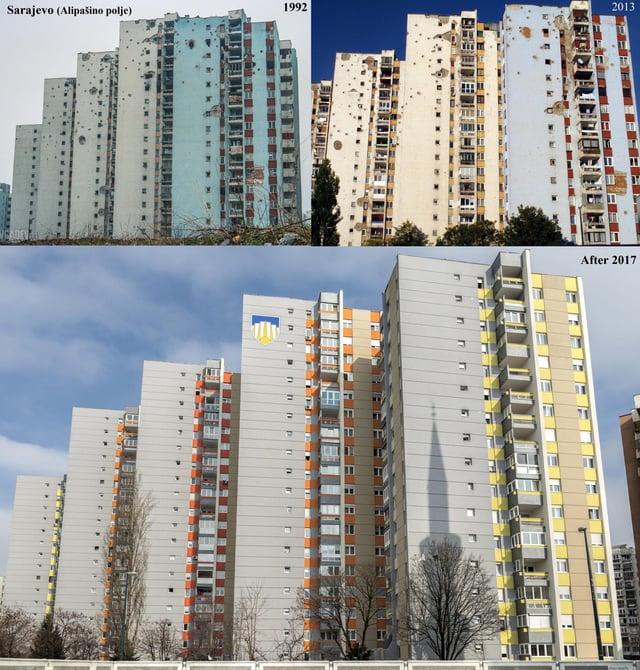Sarajevo (Alipašino polje). 1992 2013 After 2017