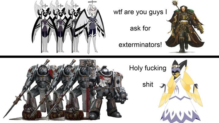 JE ND OR IMPERAT RRA TAN w-- are you guys I ask for exterminators! STE Holy f------ s--- CHAMP