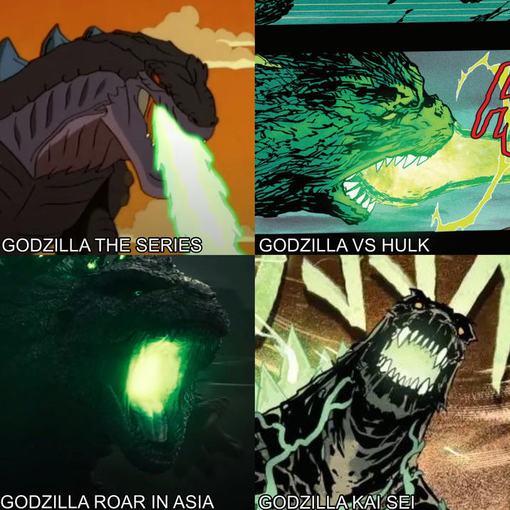 www GODZILLA THE SERIES GODZILLA VS HULK GODZILLA ROAR IN ASIA GODZILLA KAI SEI
