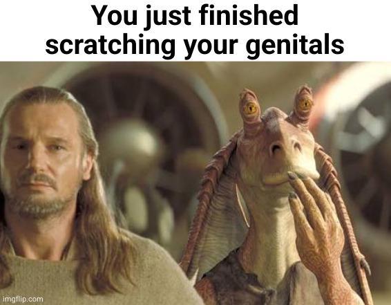 imgflip.com You just finished scratching your genitals