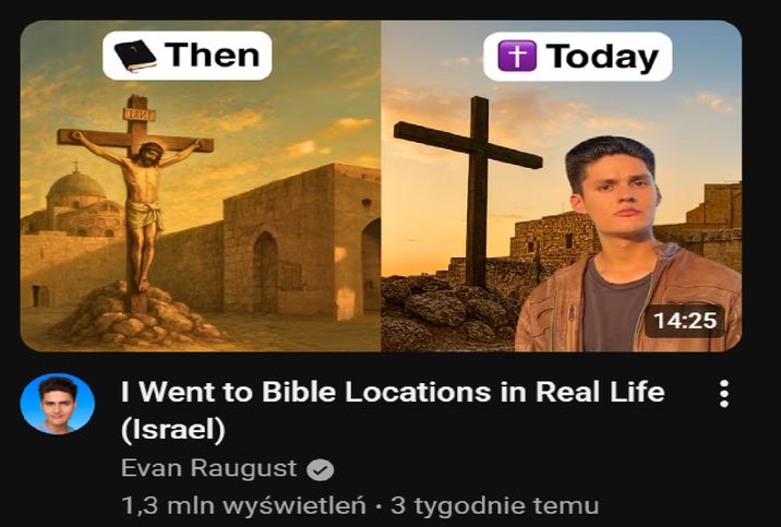 LME Then + Today 14:25 I Went to Bible Locations in Real Life (Israel) Evan Raugust 1,3 mln wyświetleń ⚫ 3 tygodnie temu 0.00