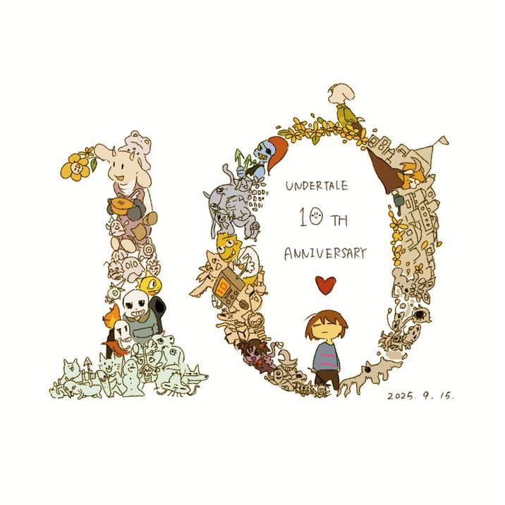 UNDERTALE 1 TH ANNIVERSARY 10 2025 9. 15.