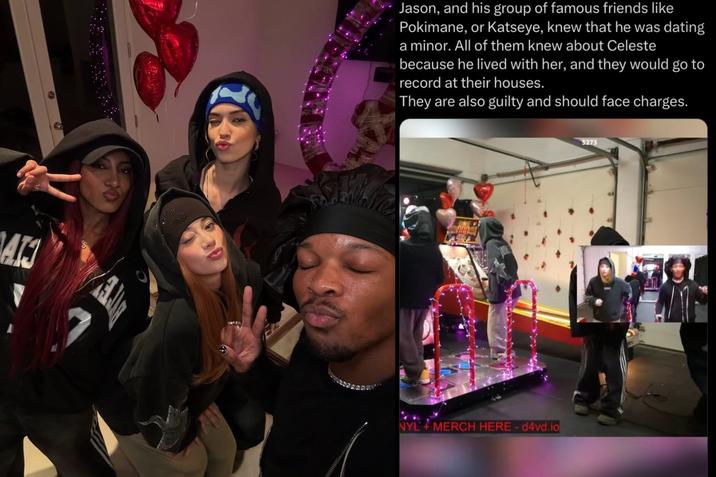 Jason, Pokimane, D4vd Callout AT Jason, and his group of famous friends like Pokimane, or Katseye, knew that he was dating a minor. All of them knew about Celeste because he lived with her, and they would go to record at their houses. They are also guilty and should face charges. NYL MERCH HERE-d4vd.io 5273