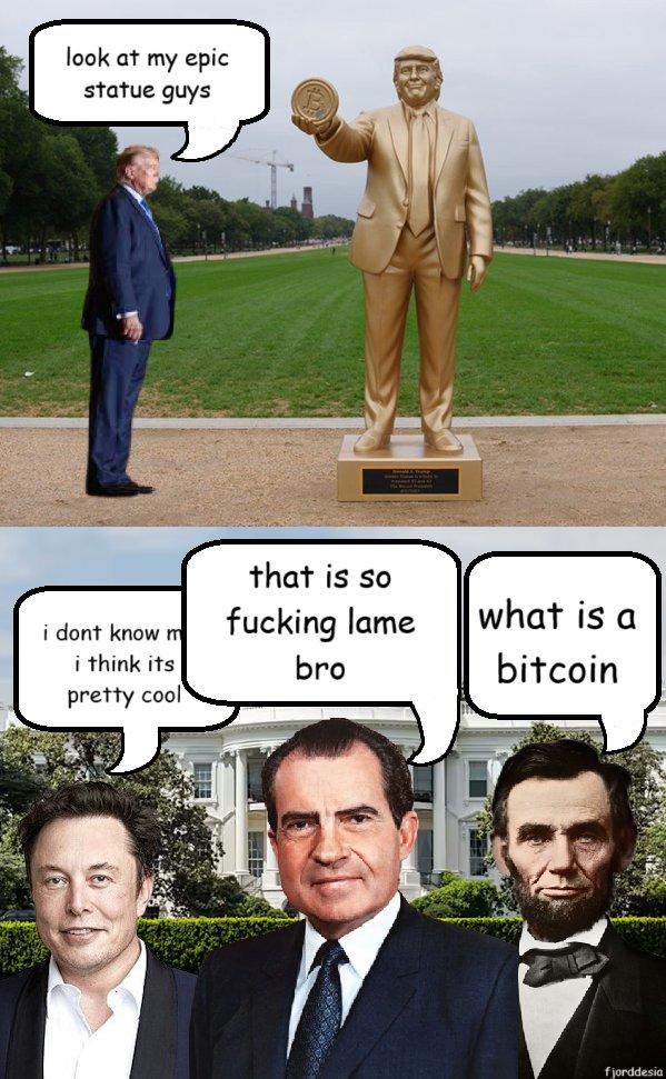 look at my epic statue guys i dont know m i think its that is so f------ lame what is a bro bitcoin pretty cool fjorddesia