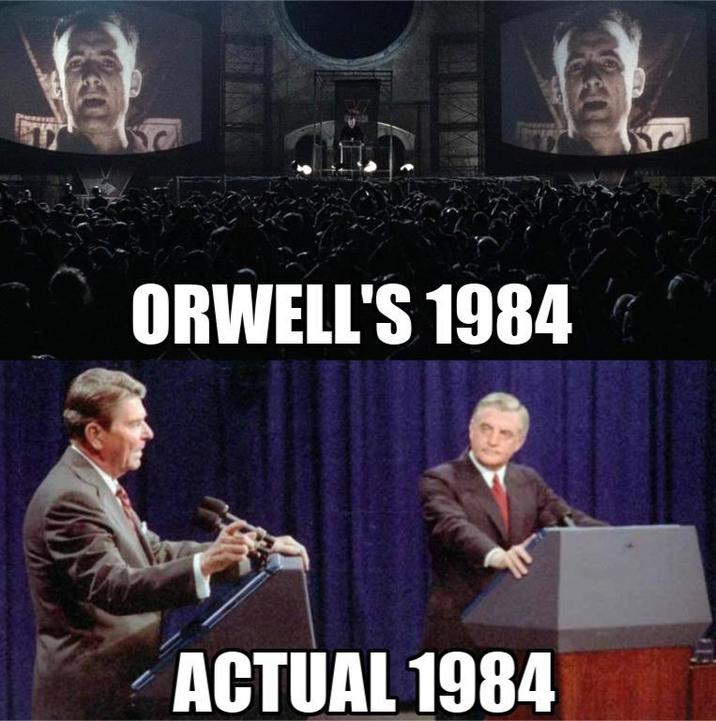 ORWELL'S 1984 ACTUAL 1984