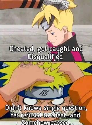 Cheated, got caught and Disqualified disclo Didn't knowa single question, Yet refused to cheat, and Somehow passed.