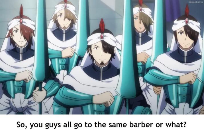 0 O O So, you guys all go to the same barber or what? animekai.to