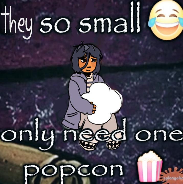 they so small SO sr only need one popcon splongebo