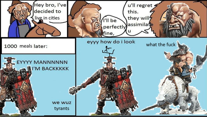 Hey bro, I've decided to live in cities 1000 meals later: EYYYY MANNNNNN I'M BACKKKKK we wuz tyrants u'll regret this. I'll be they will assimilate perfectly น fine, eyyy how do i look what the f--- TEAMS