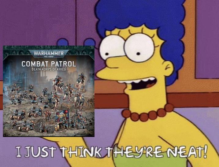 WARHAMMER 40.000 COMBAT PATROL DEATH KORPS OF KRIEG I JUST THINK THEY'RE NEAT!