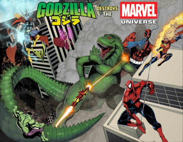 GODZILLA DESTROYS THE MARVEL UNIVERSE Das