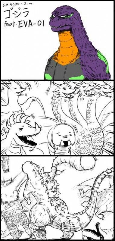 SHモンスターアーツ ゴジラ feat. EVA-01 32