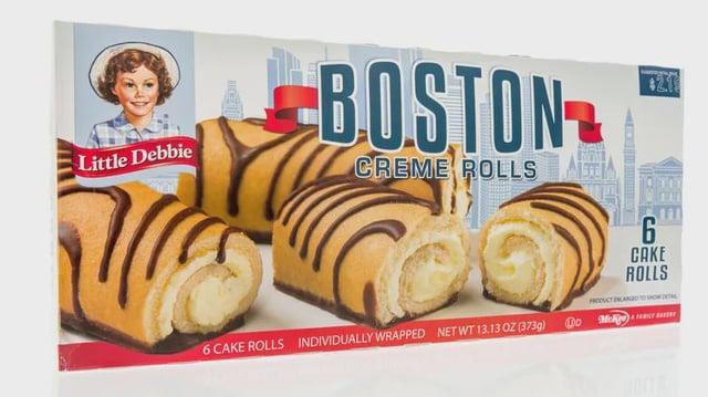 Little Debbie BOSTON CREME ROLLS 6 CAKE ROLLS PRODUCT AND TO SHOW DETAL 6 CAKE ROLLS INDIVIDUALLY WRAPPED NET WT 13.13 OZ (373g) To