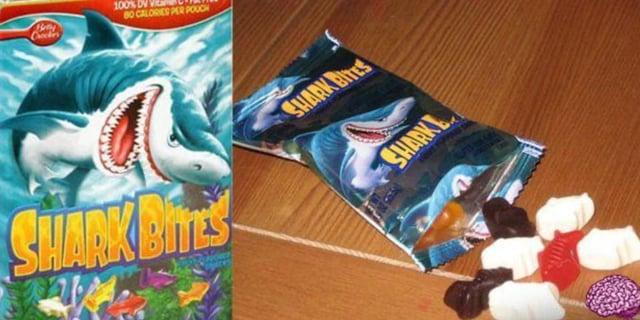 Betty 100% D BO CALORIES PER POUCH SHARK BITES SHARK BITES SHARK