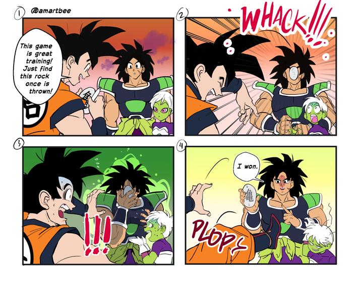 @amartbee WHACK!! This game is great training! Just find this rock once is thrown! 3 (4) I won. PLOPE