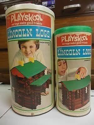 PLAYSKOOL our toys make good friends LINCOLN LOGS FRONTERA PLAYSKOOL our toys make good friends LINCOLN LOG