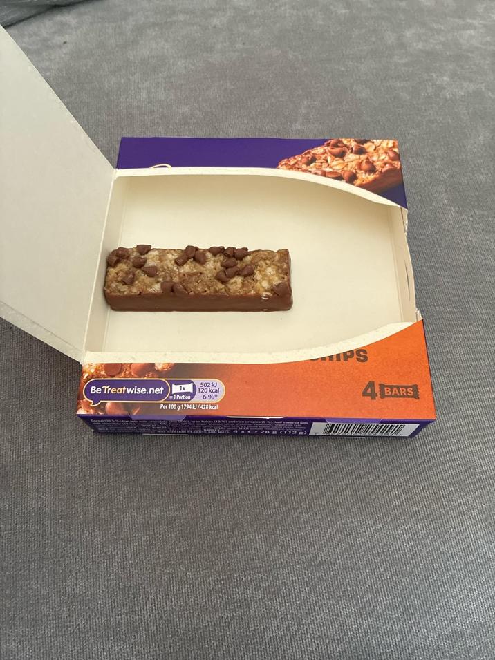 Be Treatwise.net 502 kJ 1x 120 kcal 6%* =1 Portion Per 100 g 1794 kJ/428 kcal 4x 28 g (112 PS 4 BARS