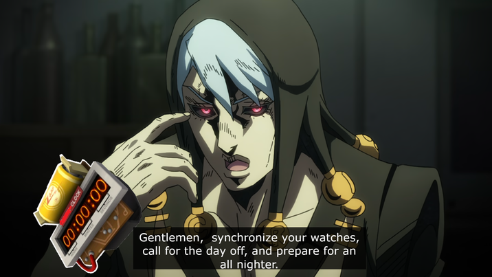 CLOCK 00:00:00 MINUTES SECONDS Gentlemen, synchronize your watches, call for the day off, and prepare for an all nighter.