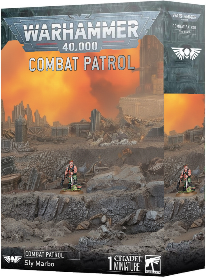 WARHAMMER 40,000 COMBAT PATROL COMBAT PATROL Sly Marbo CITADEL MINIATURE WARHAMMER WARHAMMER 40.000 COMBAT PATROL The Marb