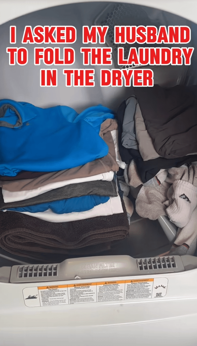 I ASKED MY HUSBAND TO FOLD THE LAUNDRY IN THE DRYER CLEAN FILTER AWARNING AVERTISSEMENT A WARNING À AVERTISSEMENT HMIK