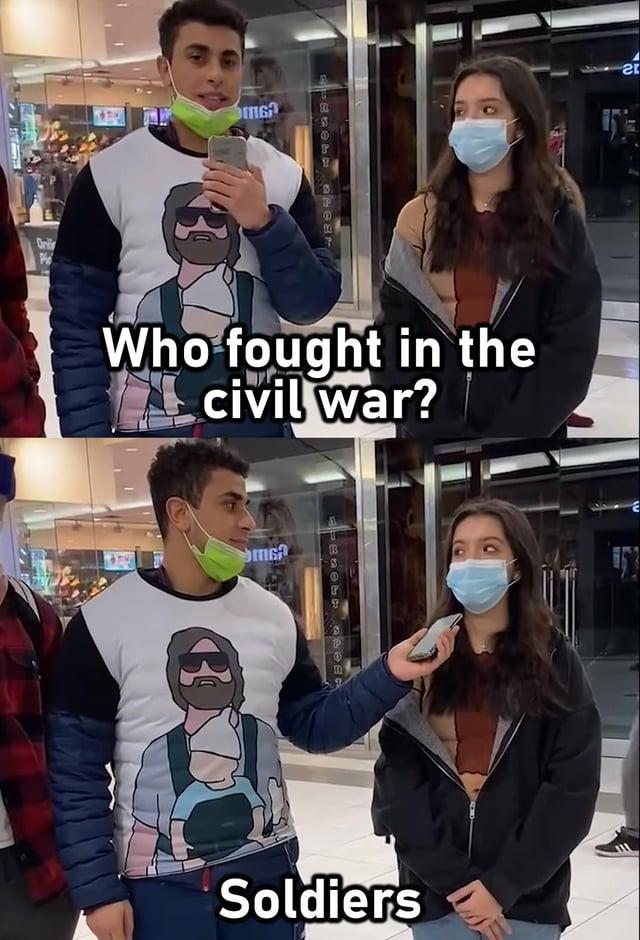 Pi ms B S P 13 Who fought in the civil war? me B Soldiers 12