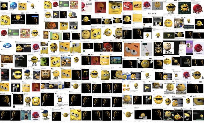 An example of Joe emoji meme usage on the social media platform X.