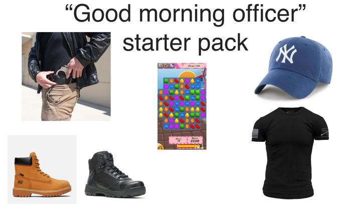 Timberland "Good morning officer" starter pack Z Target: 1900 Moves: 10 Score: 2220 GRUNT STYLE US GRUN THIS WET