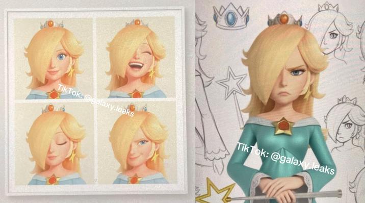 Two of the alleged leaks of Rosaline from The Super Mario Galaxy Movie. The leaks are unconfirmed to be legitimate.