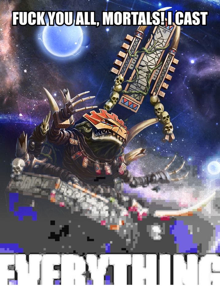 F--- YOU ALL, MORTALS! I CAST รณ QD EVERYTHING