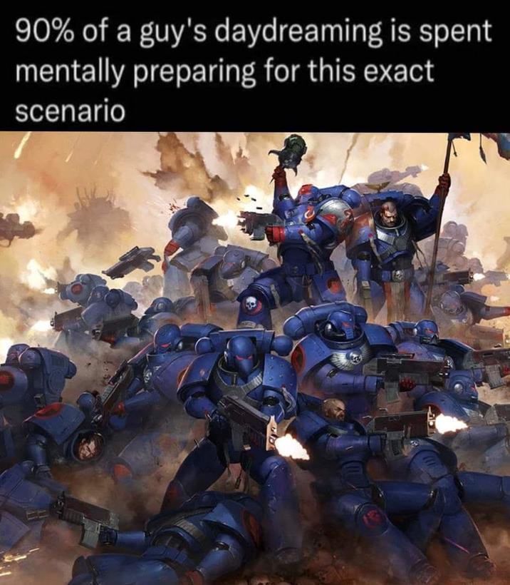 90% of a guy's daydreaming is spent mentally preparing for this exact scenario