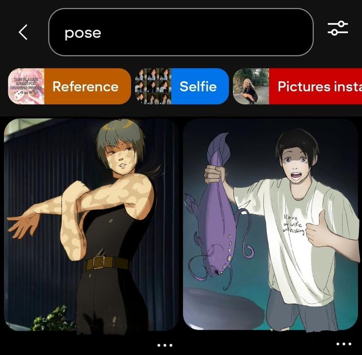 X user @eelek__ posted characters from _Jujutsu Kaisen_ posing in a leotard and holding up a fish. The post gathered over 9,000 likes in five days.