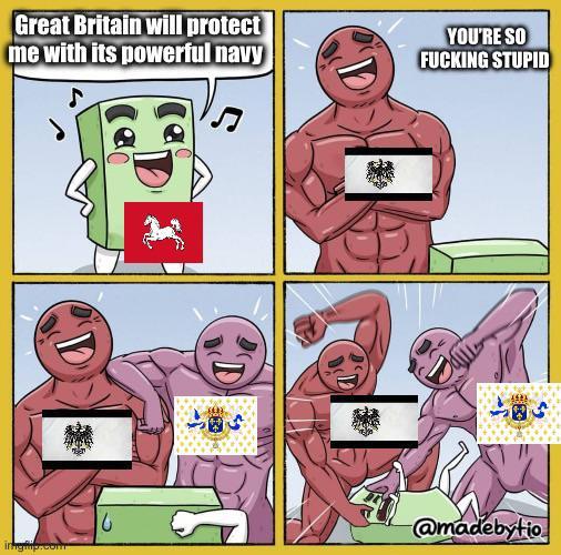 Great Britain will protect me with its powerful navy YOU'RE SO F------ STUPID D D innigftip.com G @madebytio