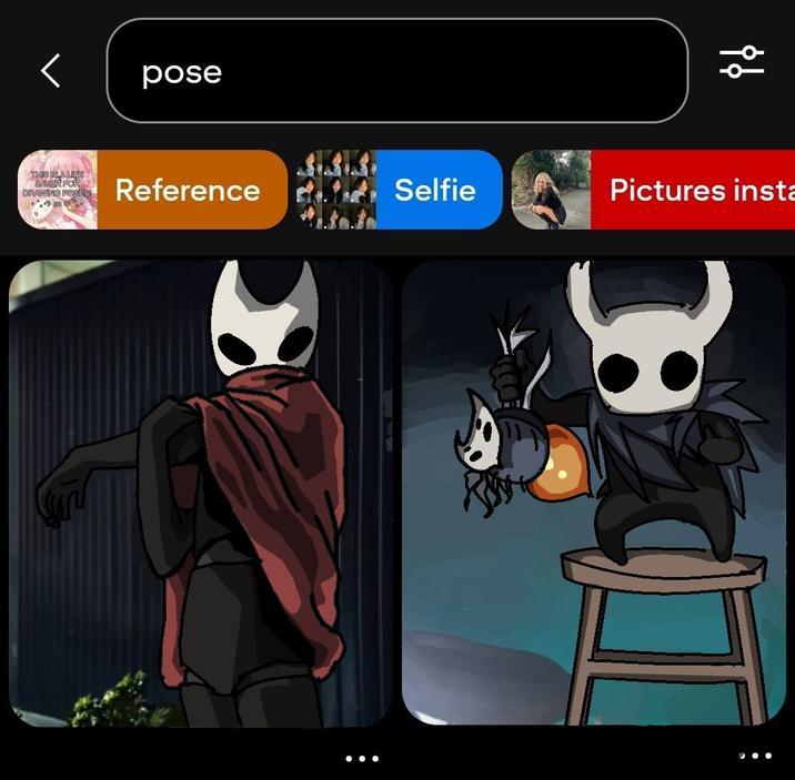 X user @hovermilk tweeted photos of characters from the video game _Silksong_ in the girl stretching, guy holding a fish pose, gathering over 50,000 likes in five days.