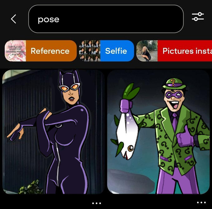 X user @the_whar posted fan art depicting Catwoman and the Riddler from _Batman_, gathering over 2,000 likes in four days.