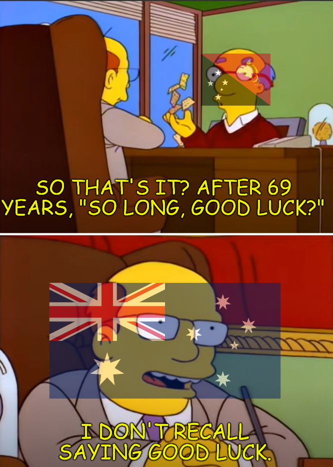 SO THAT'S IT? AFTER 69 YEARS, "SO LONG, GOOD LUCK?" I DON'T RECALL SAYING GOOD LUCK.