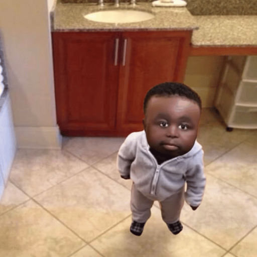 The original "meme":https://knowyourmeme.com/memes/memes showing Montgomery Swizzenbocher III standing in a kitchen and looking up at the viewer, seen wearing a grey sweatsuit and socks. The image was posted on "Instagram":https://knowyourmeme.com/memes/sites/instagram by @montgomeryswizzenbocherthe3rd sometime before May 5th, 2025.