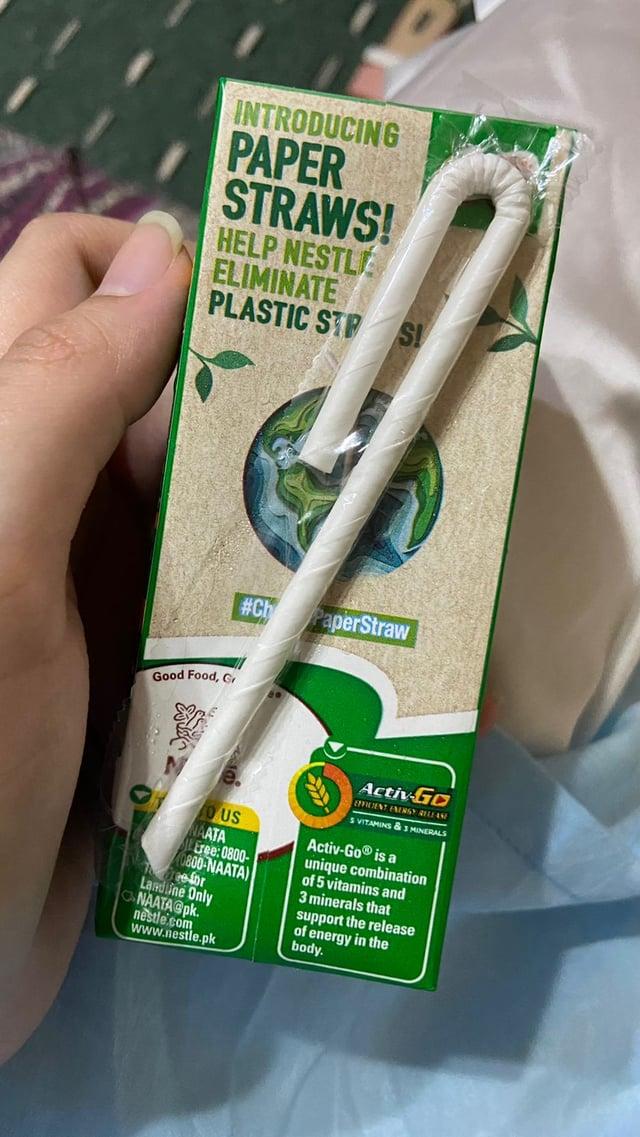 INTRODUCING PAPER STRAWS! HELP NESTLE ELIMINATE PLASTIC STP S! Good Food, Gr #Ch PaperStraw US AATA Free: 0800- (0800-NAATA) reefor Landline Only NAATA@pk. nestle.com www.nestle.pk Activ-Go EFFICIENT ENERGY RELEASE S VITAMINS & MINERALS Activ-Go® is a unique combination of 5 vitamins and 3 minerals that support the release of energy in the body.